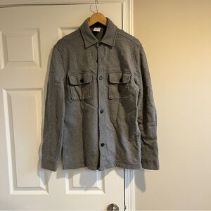 Brooks Brothers Charcoal Button-Up Shirt Jacket